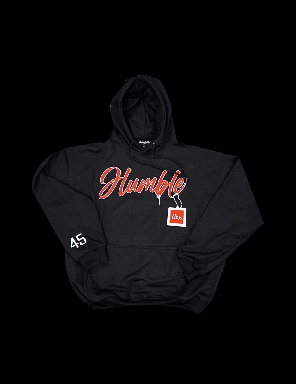 Humble Black Hoodie Numbers
